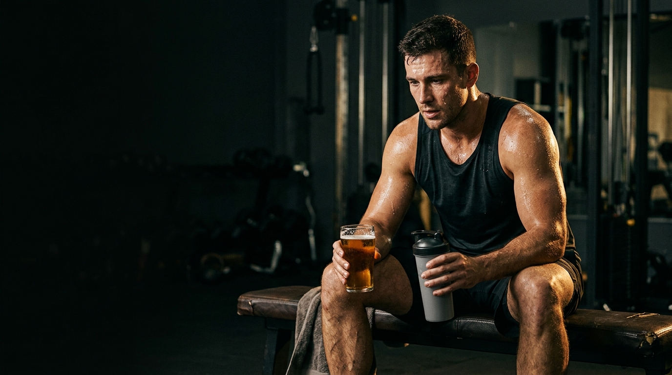 Cómo el alcohol frena la recuperación muscular tras entrenar