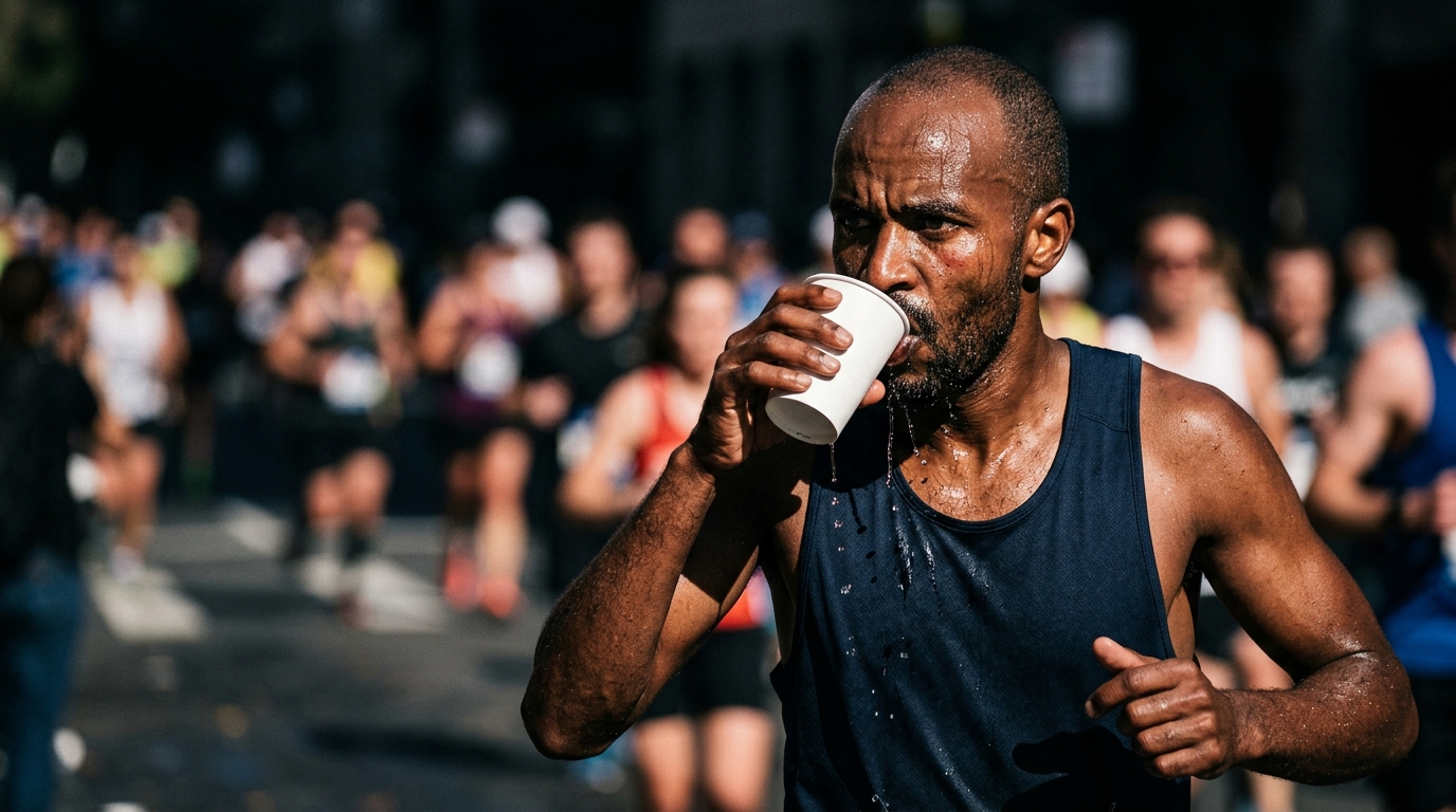 Hiponatremia en corredores: el peligro de beber demasiada agua