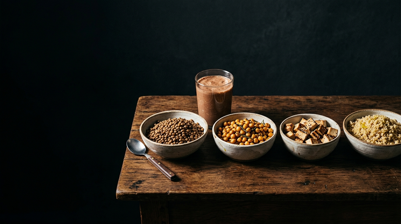 Proteína vegetal vs animal: cómo igualar su efecto anabólico